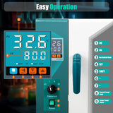 110V 1000W Horizontal Electric Blast Drying Oven 45L/12Gal Lab Forced Air Convection Drying Oven with Intelligent Temperature Controller for Industrial, Schools, Research Institutes