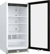 EdgeStar VBM101 22" Wide 10.1 Cu. Ft. Commercial Beverage Merchandiser – Stainless Steel, Temp Alarm, Reversible Door