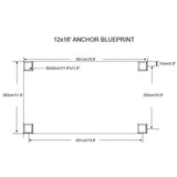 Alexander 16 Ft. W X 12 Ft. D Aluminum Patio Gazebo