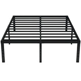 EMODA Queen Bed Frame No Box Spring Needed 18 Inch Heavy Duty Metal Tall Platform Bed Frame