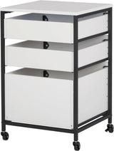 4-layer portable storage organizer box, suitable for bathrooms, kitchens, handicrafts, home offices or laundry rooms. The color is charcoal grey/white.