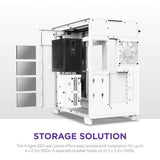 H9 Flow Dual-Chamber ATX Mid-Tower PC Gaming Case