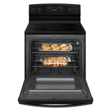 4.8 cu. ft. Electric Range in Stainless Steel Black