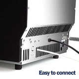 EUHOMY Commercial Ice Maker Machine, 100lbs/24H Stainless Steel Under Counter