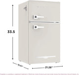 Frigidaire Retro Mini Fridge with Freezer & Side Bottle Opener-Small 2 Door Refrigerator for Office Bar or College Dorm Room-3.1 Cu Ft – 19”"D x 20.5" W x 33.5" H