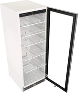 EdgeStar VBM101 22" Wide 10.1 Cu. Ft. Commercial Beverage Merchandiser – Stainless Steel, Temp Alarm, Reversible Door
