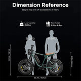 AKEZ Electric Bike for Adults - 1000W 28mph Moped Ebike with 48V 13A Removable Battery, Up to 94 Miles All Terrain Off Road E-Bike with 20*4.0" Fat Tire,Full Suspension,7-Speed UL Certified