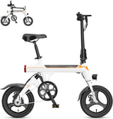 EB3 Electric Bike Adults 21mph, 500W Peak Motor, 270Wh Battery, Rear Suspension, 3 Levels Assist, 14" Folding Ebike for Adults and Teens, Complies to UL2849
