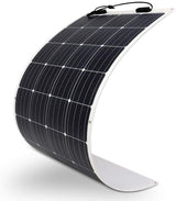 160 Watt 12 Volt Extremely Flexible Monocrystalline Solar Panel �� Ultra Lightweight, Ultra Thin, Up to 248 Degree Arc, for RV, Boats, Roofs, Uneven Surfaces