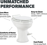 320 Series Standard Height RV Toilet - White