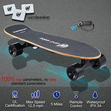 Electric Skateboard with Remote Control for Beginners Cruiser E-Ska with DIY Stickers