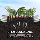 2Pcs Galvanized Raised Garden Bed Kit, 10×4×1ft Galvanized Planter Raised Garden Boxes Outdoor, Oval Large Metal Raised Garden Beds for Vegetables…………