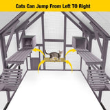 aivituvin Outdoor Cat Run : Large Cat Enclosure