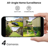 AOSU Security Cameras Wireless Outdoor Home System
