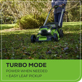 60V 21锟斤拷 Cordless (Self-Propelled) Lawn Mower , 2 x 4.0Ah Batteries and Dual Port Rapid Charger