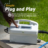 Dolphin Nautilus CC Plus Wi-Fi Automatic Robotic Pool Vacuum Cleaner, Always Cleaning, Never Charging, with Wall Climbing Scrubber Brush, Ideal for In-Ground Pools up to 50 FT in Length