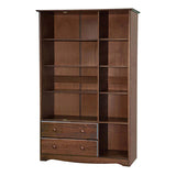100% Solid Wood Grand Wardrobe Armoire - Mocha