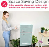 Frigidaire Retro Mini Fridge with Freezer & Side Bottle Opener-Small 2 Door Refrigerator for Office Bar or College Dorm Room-3.1 Cu Ft – 19”"D x 20.5" W x 33.5" H